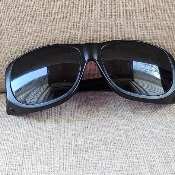 Solar Sheild Men Sunglasses Safety Glasses Black FO Z87.1 + Eye Wear Shades - Picture 2 of 11